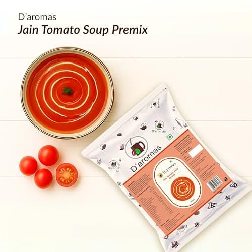 D'aromas Instant Jain Tomato Soup 1.5Kg, Instant Premix Powder With No Onion & No Garlic, Mix Powder, Veg Soup, No Artificial Flavour & Colour (Each 500gm) (Pack Of 3) — image 6