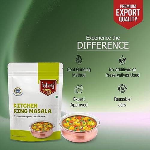 Bhoj Masale Kitchen King Masala 200GM | Exotic Indian Masala Spices | Essential for Any Kitchen Dish | Natural Spices Mix. No colour, no preservatives, No Onion & No garlic (Jain Friendly) — image 5