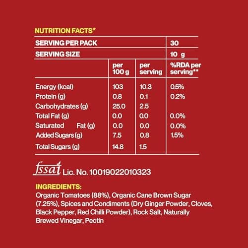 Zama Organic Jain Tomato Ketchup 300g Pack of 2 Glass Bottles | No Onion No Garlic Tomato Sauce | Made from Real Tomatoes, Tangy Rich Taste | No Preservatives, Traditionally Produced | For Snacks & Meals — image 2