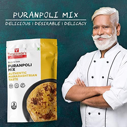 Tanawade’s Smart Food Instant Puranpoli Mix (Pack of 2) – No Preservatives • Ready‑to‑Cook Authentic Sweet Flatbread • Hand‑Picked Flavours • Homestyle Taste — image 7