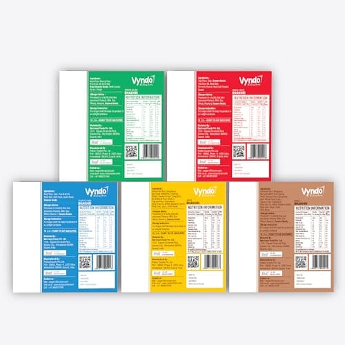 Vyndo All Bhakhri Combo – Pack of 5 (180g Each) | Millet Snacks, Gluten-Free, Healthy Energy Snack for Kids & Adults | Moong Bajra, Masala Ragi, Roasted Ragi, Farali, Jeera — image 2