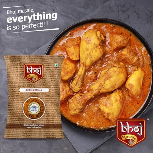 Bhoj Masale Chicken Masala with Natural Oils 100GM | Made with Authentic Spices | No Preservatives, Colours or Artificial Flavours​. No Colour, No Preservatives, No Onion and no garlic added — image 4