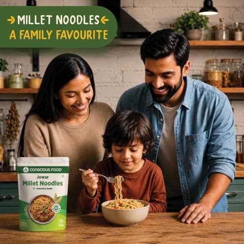 Conscious Food Millet Noodles | 162g | No Preservatives| No Maida | No Msg | No Artificial Colors or Flavors, No Trans Fat & Cholesterol — image 4