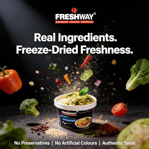 Freshway Ready to Eat Pack of 2 (Jain Fried Rice + Jain Fried Rice) Ready to Eat Freeze Dried Products with No Added Preservative & Colors — image 6