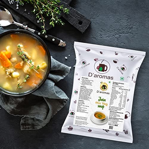 D'aromas Instant Mix Veg Soup 2.5Kg, Instant Premix Powder With No Onion & No Garlic, Instant Mix Powder, Veg Soup, No Artificial Flavour & Colour (Each 500gm) (Pack Of 5) — image 2