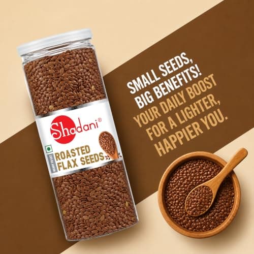 Shadani Roasted Alsi Can 150g | Crunchy Roasted Alsi Snack | Healthy Nutty Topping & Meal Enhancer — image 8