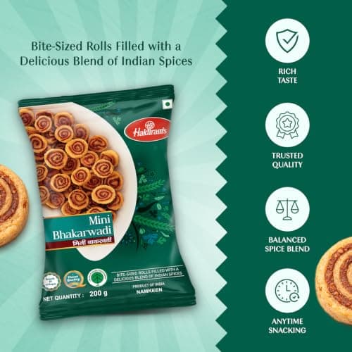 Haldiram's Nagpur Mini Bhakarwadi,200g,spicy,200 gram — image 5