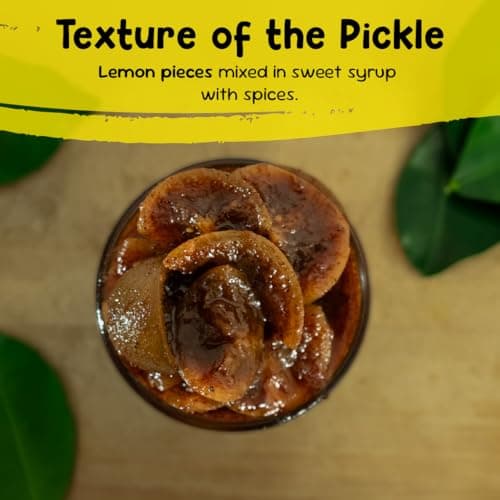 FarmDidi Lemon Pickle 325g in Fresh | Indian Homemade Nimbu ka Achar with No Onion & Garlic | Sweet & Sour Oil-Free Pickle | Traditional Grandma-Style Recipe | Organically Processed — image 4
