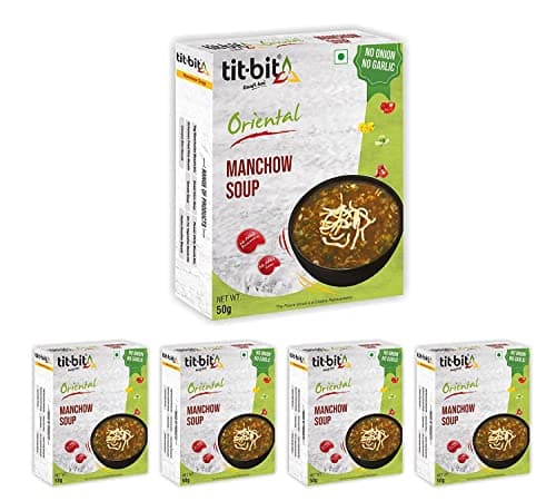 Tit-Bit Veg Manchow Soup Pack of 5 (250g), Hot and Spicey Chinese Soup, No Onion No Garlic Ready-to-eat Manchow Soup Packets for Easy Preparation — image 6
