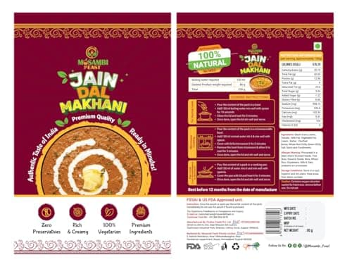 MOSAMBI FEAST Ready to Eat Jain Dal Makhni | Zero Preservatives | Rich & Creamy — image 4