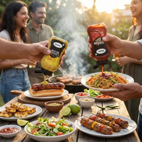 Gusto Foods Jain Sauce Combo | Schezwan Sauce and Mustard Kasundi | Zero Onion and Garlic | Spicy & Tangy | No chopping, grinding | No extra prep needed — image 6