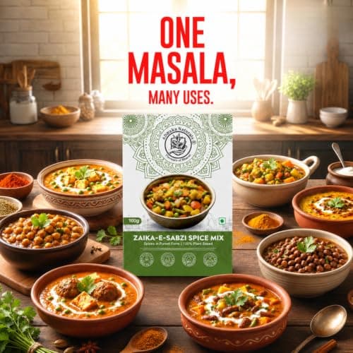 ADRaKa Naturals Zaika-E-Sabzi Spice Mix | 100% Plant Based Veg Curry Masala | Premium Indian Sabzi Masala Blend | No Onion No Garlic | Aromatic Vegetable Seasoning 100G — image 4