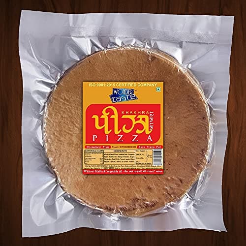 WONDER TASTE Pizza Khakhra Pack Of 4 (Each 200g) | No Maida | No Vegetable Oil | Just add Cheese and Vegetables to get Pizza Ready | Healthy Yummy & Crispy Bites for Kids | — image 2