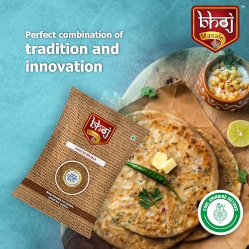 Bhoj Masale Paratha Masala 100GM | Premium Artisanal Jain Spices with Rich & Strong Flavour | Ready to Use | No added colours | No Onion and No Garlic (Jain Friendly) — image 4