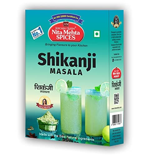 KITCHEN QUEEN NITA MEHTA Shikanji Masala 100g Each (Pack of 2) = 200g | Make Varieties of Shikanji at Home (SHIKANJI MASALA, 2 PACK | 200g) — image 7