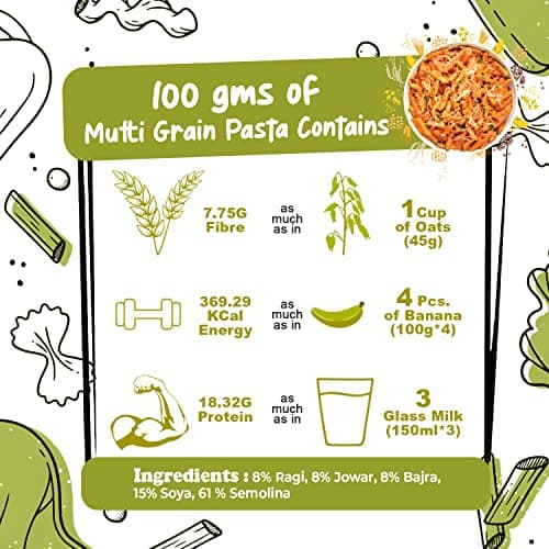 CookGarden Multiveggie & Multi Grain Pasta 300g | Healthy Pasta | Pack Of 2 — image 7