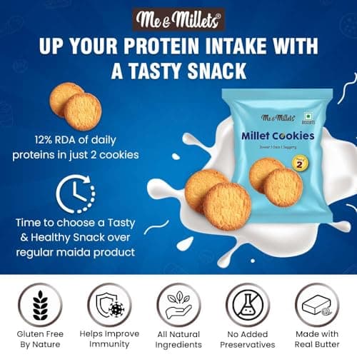 ME & MILLETS Jowar Delight Cookies, 75g X 2 — image 6