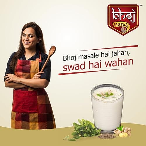 Bhoj Masale Chaas Masala 200GM | Buttermilk Masala | Helpful for digestion | Indian Spice Masala | Zero Additives And Preservatives. No Colour, No Preservatives, No Onion & No Garlic (Jain Friendly) — image 4