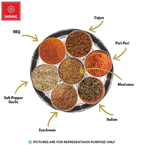 SARANZ Baharat Spice Mix | Used in Vegetable Curry, Chicken Curry, Fish Soup | Aromatic and Flavoured Vegan | Peppery, Sweet-Spiced Dairy Free and Gluten Free -100 Grams Sprinkler Jar — image 7