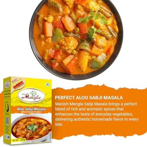 Manish Mangla Aloo Sabji Masala 100g (Pack of 2) | No Onion No Garlic Spice Mix | Authentic Indian Taste | Perfect for Potato Curries & Veg Dishes | Premium Quality Masala — image 5