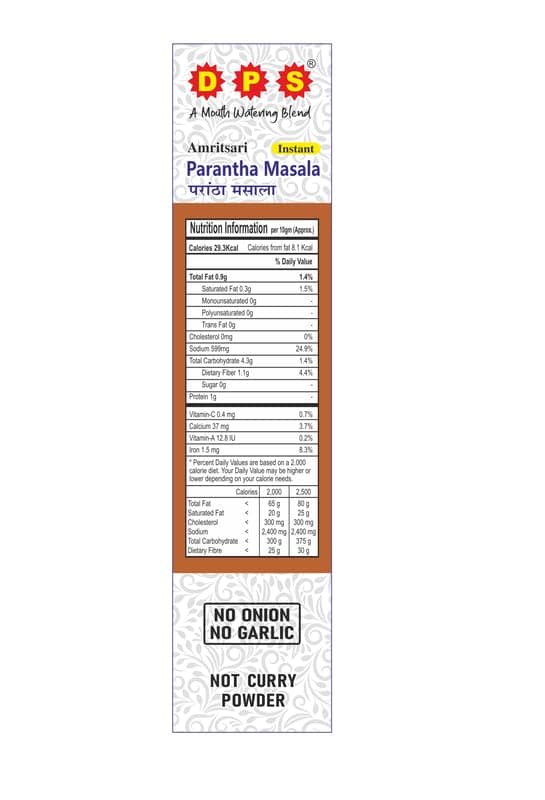 DPS SPICES Paratha Masala - 100g - Authentic Indian Flavour for Delicious Parathas (Pack of 3) — image 2