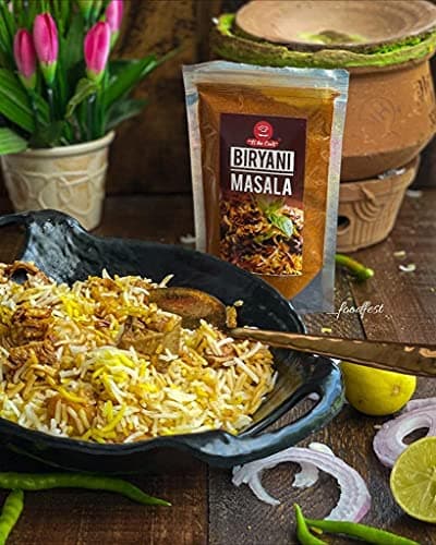 EL The Cook Royal Biryani Masala | Ready to Cook Powder Mix for Veg, Paneer, Chicken, Mutton Biriyani | Premium Rich Spice Blend | 100% Natural, No Additives, No Fillers, GMO-Free, Vegan, Jain | 80g — image 8