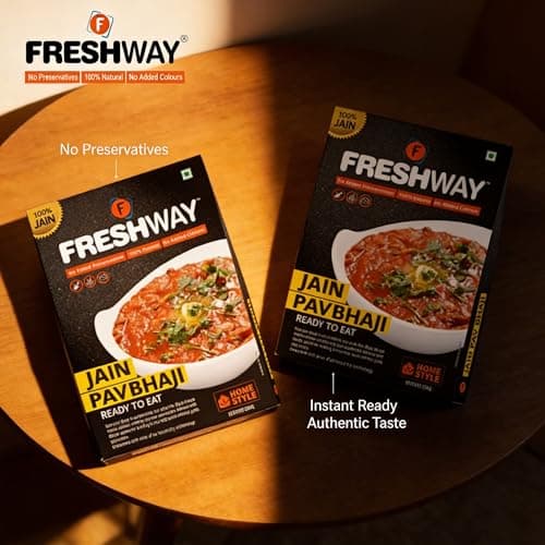 Freshway Pack of 2 (Jain Pav Bhaji & Jain Pav Bhaji) Ready to Eat Freeze Dried with No Added Preservative & Colors — image 4