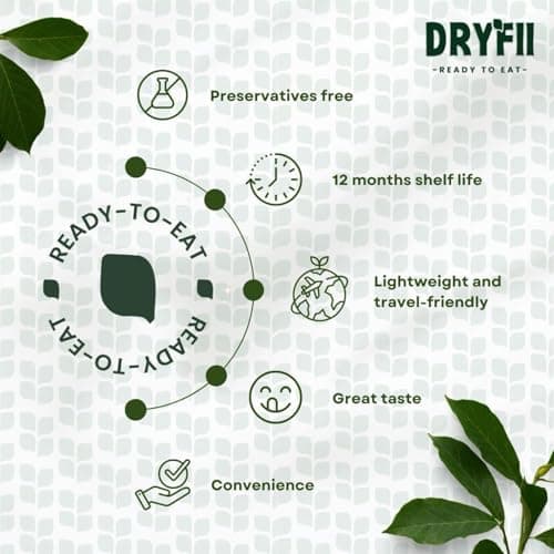 Dryfii Ready-to-Eat Instant Dal Tadka | Pure Veg | Freeze Dried | Suitable for Jain | Rehydrated Weight 500 g — image 4