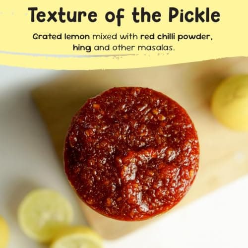 FarmDidi Crushed Lemon Pickle 325g in Fresh | Homemade Oil-Free Nimbu ka Achar with No Onion or Garlic | Traditional Lemon Chunda Style Sweet & Sour Pickle | Grandma’s Taste, Indian Homemade Achar — image 4