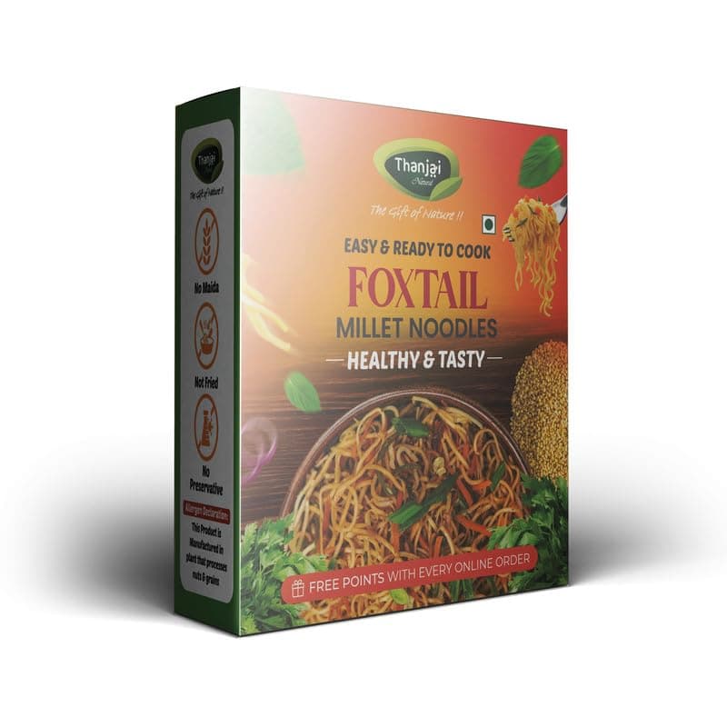 Thanjai Natural Foxtail Millet Noodles 180 Grams of Homemade Natural Millet Noodles( No Preservatives, No Chemicals, No Artificial Extract) — image 2