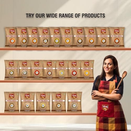 Bhoj Masale Chai, Chaas, Chaat, Paratha And Panipuri Masala Powder Combo Pack 100GM Each | Top Up Masale For Kitchen. No Colour No Preservatives No Onion No Garlic (Jain Masala) — image 7