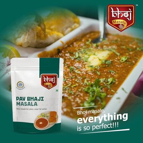 Bhoj Masale Biryani And Pav Bhaji Masala Powder Combo Pack 200GM Each | Aromatic Spice for Flavorful Indian Cooking | For Flavorful Cooking | No Artificial Flavor Added. No colour, no preservatives, no onion and no garlic ( Jain Masala ) — image 7