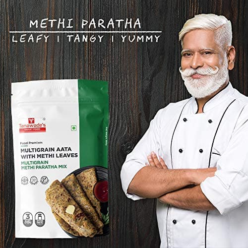 Tanawade’s Smart Food Instant Multigrain Methi Paratha Mix – Pack of 2 • Ready‑to‑Cook Fenugreek & Multigrain Flatbread • No Preservatives • Vegan‑Friendly • 5–7 min Prep — image 7