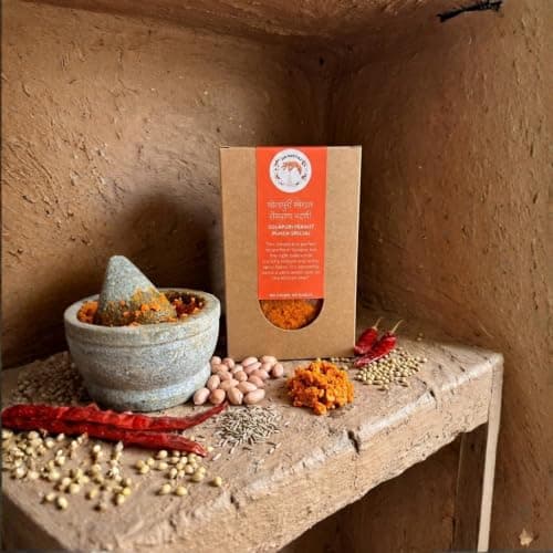 Do Chutki Solapuri Special Shengadana Chutney - 100g (Pack of 2) | Dry Peanut Chutney Powder | No Onion No Garlic | Zero Preservatives — image 2