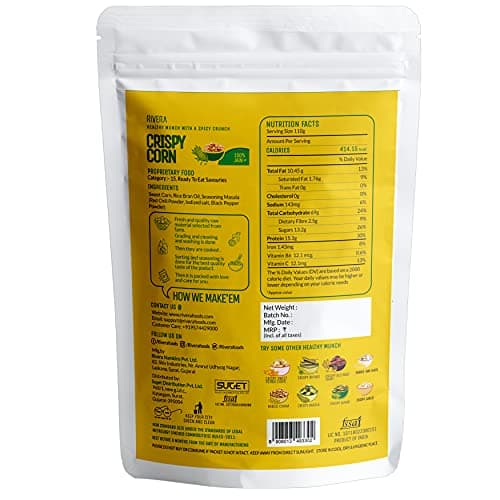 Rivera Vegetable Chips, Combo of Healthy Snacks Pack of 5 (SWEET CORN-JAIN) — image 2