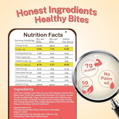 Hetal Khakhra Cheese-Tomato Flavoured, High Protein Jain Snacks, Gluten-Free, 200g — image 2