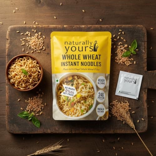 Naturally Yours Khapli Atta Whole Wheat Instant Noodles 175g | High Protein & Fiber | 100% Maida-Free | Healthy Meal | Non-Fried | No Onion No Garlic Jain-Friendly | Pack of 3 — image 3