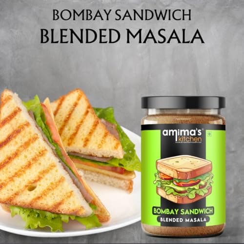 Amima's Kitchen Jain Sandwich Masala Sprinkler Jar -125g | Sandwich Spice Mix Powder | No Onion & No Garlic | Blended Spice Mix | No Artificial Flavour Added | Perfect For Grilled Sandwiches, Club Sandwiches, Toast Sandwich, Burgers, French Fries, Pizzas — image 3