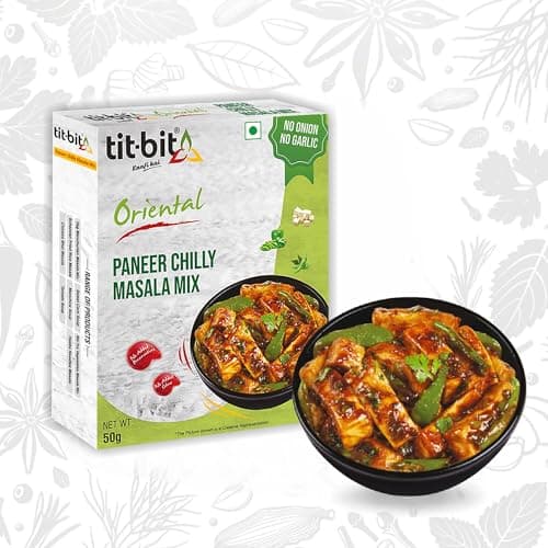 Tit-Bit - Paneer Masala | Paneer Chilli Masala | Paneer Chilli Masala Powder | Paneer Chilli Masala Mix | Paneer Chilli Dry - Pack of 5 (250 grams)