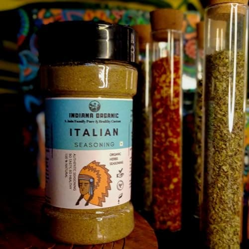 Indiana Organic Italian Herbs Seasoning - A Mediterranean Taste Journey | Seasoning with Himalayan Herbs (150 Gram), (NO Onion and Garlic) — image 2