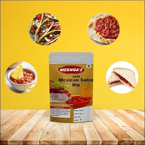 MEENGA’s Homely Made Jain Mexican Salsa Dip 225g | Perfect Dip for Nachos, Chips and Snacks | No Onion No Garlic | 100% Jain-Friendly | Natural Ingredients | Fresh & Tangy Ready-to-Eat Salsa — image 5