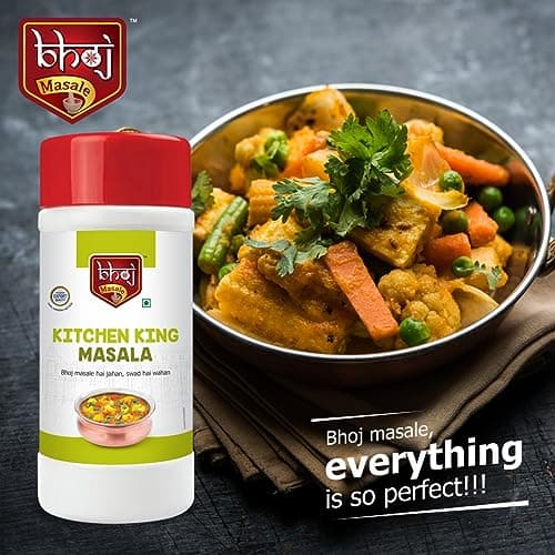 Bhoj Masale Kitchen King Masala Net 450GM (Gross 500gm) | Exotic Indian Masala Spices | Essential for Any Kitchen Dish | Natural Spices Mix. No colour, no preservatives, No Onion & No garlic (Jain Friendly) — image 5