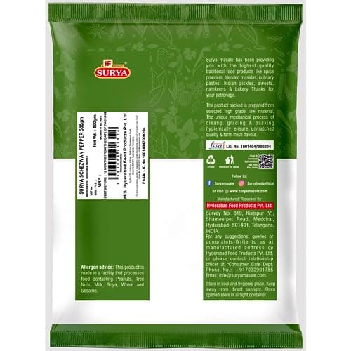 HF, Surya Sichuan Schezwan Pepper 500 Grams Sichwan Peppercorns Natural Pure Herb for Chinese and Indian Cooking — image 2