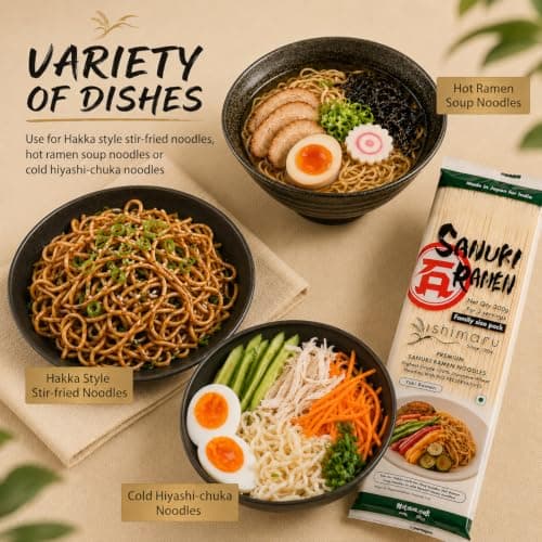 Ishimaru Premium Sanuki Ramen Noodles - 300g | Made in Japan | Highest Grade 100% Japanese Wheat | No Maida, No Preservatives, Not Fried but Dried, No MSG — image 5