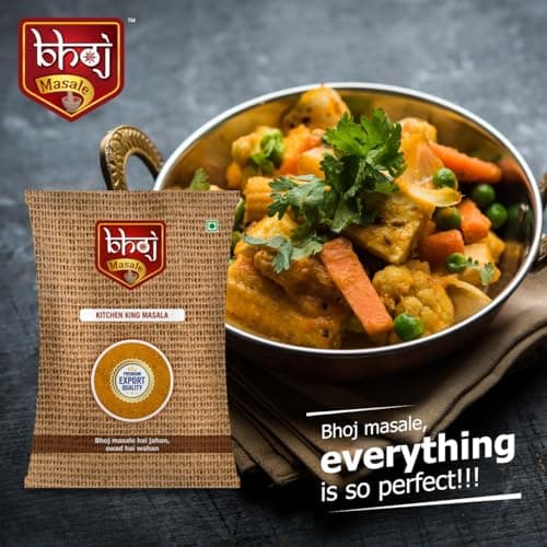 Bhoj Masale Kitchen King Masala Powder 100Gm|Exotic Indian Masala Spices|Essential For Any Kitchen Dish|Natural Spices Mix. No Colour, No Preservatives, No Onion & No Garlic (Jain Masale) — image 5