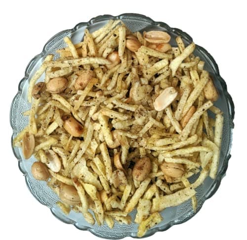 Santushti Falahari Khatta Meetha Mixture 400g | Sweet & Tangy Fasting Namkeen | Satvik Snack Made in Groundnut Oil | No Onion Garlic | Ideal for Vrat, Upvas, Tea-Time & Light Cravings — image 4