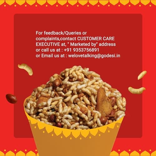 GO DESi Kolkata Jhalmuri Bhel, No Palm oil 100 grams pack of 2 — image 6