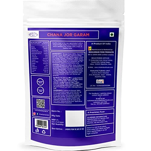 Healthy Treat Roasted Chana Jor Garam 150 gm | Healthy, Roasted Oil-Free Namkeen | Ready-to-eat | Healthy Snacks | Low in calories | Protein-Rich Snack | Roast Beaten Chana Snack | Gluten Free — image 6