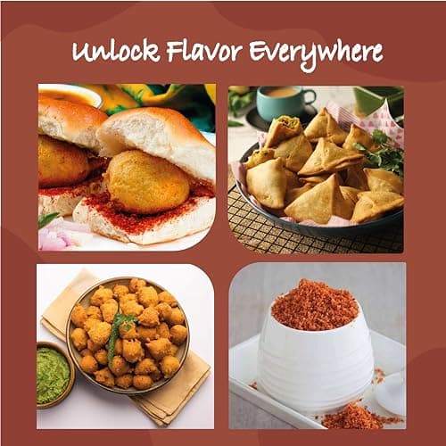 Omas Fresh No Onion, No Garlic Mumbai Vadapav Chutney 60g, Instant Coconut Dry Chutney | Perfect for Vadapav, Bhajiya, Samosa (60g, Pack of 2) — image 6