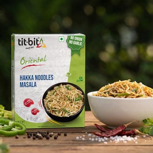 Tit-Bit Noodles Masala Mix No Onion, No Garlic - Pack of 5 (250g). Perfect Magic Seasoning Mix for Tasty & Healthy Hakka Noodles Quick & Easy Cook in Minutes It is an All-in-One Multipurpose Seasoning — image 5